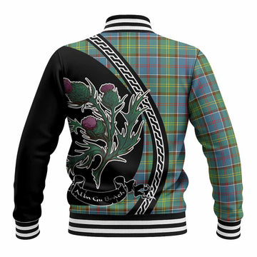 Colville Family Crest Tartan Baseball Jacket Alba Thistle Inspired