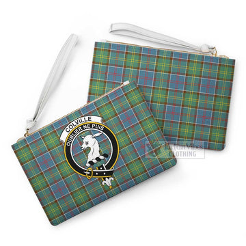 Colville Family Crest Tartan Clutch Bag