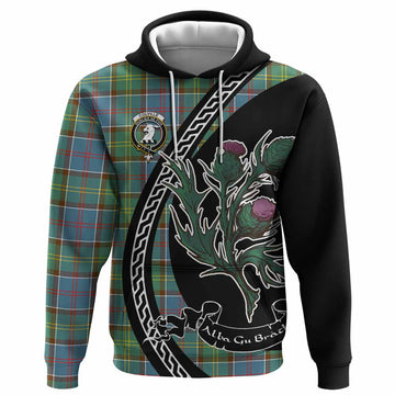 Colville Family Crest Tartan Hoodie Alba Thistle Inspired