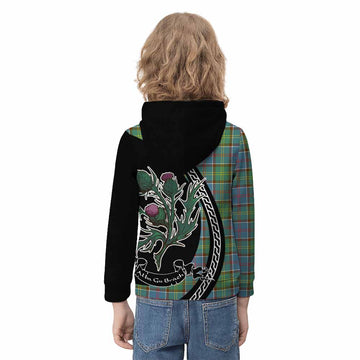 Colville Family Crest Tartan Kid Hoodie Alba Thistle Inspired - Tartan Vibes Clothing