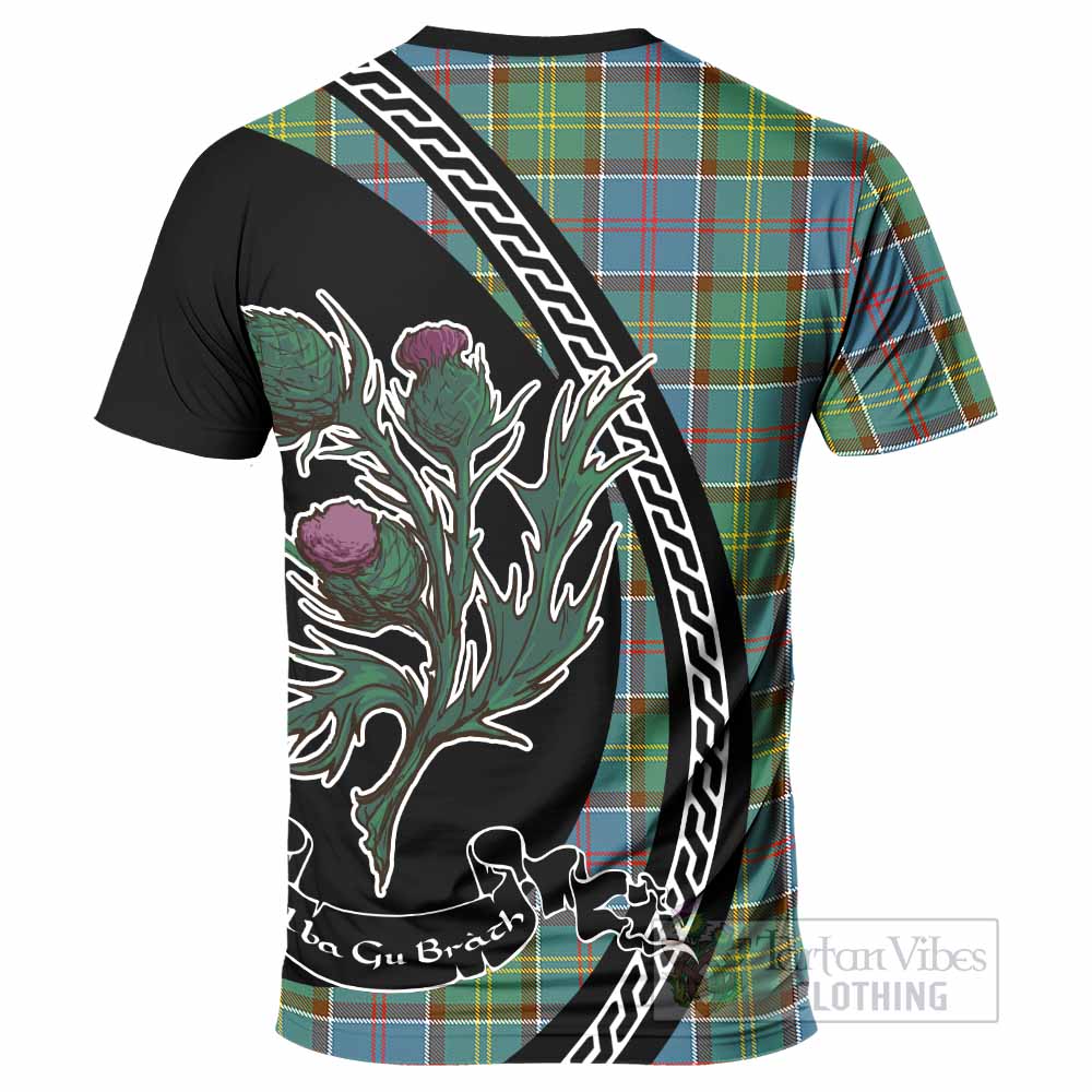 Colville Family Crest Tartan T-Shirt Alba Thistle Inspired - Tartan Vibes Clothing