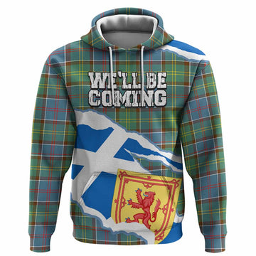 Colville Scotland Football Tartan Hoodie We'll Be Coming