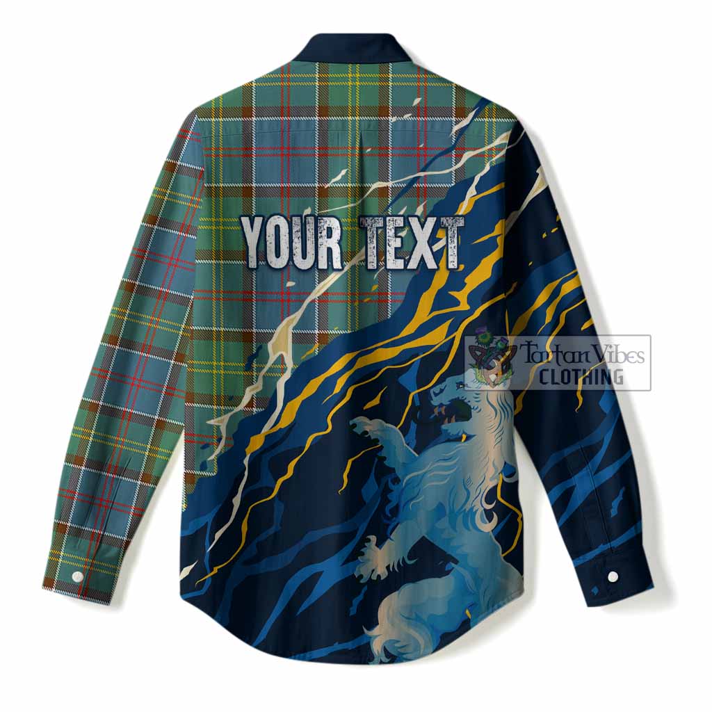 Colville Scotland Tartan Women Casual Shirt WC2026 Football - We'll Be Coming