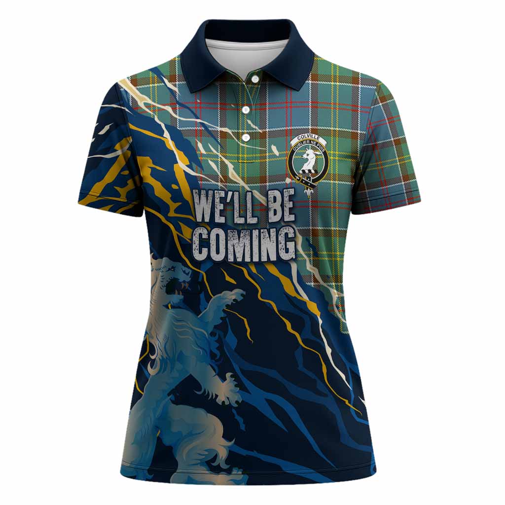 Colville Scotland Tartan Women Polo Shirt WC2026 Football - We'll Be Coming