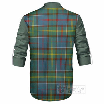 Colville Tartan Accent Ghillie Shirt with Family Crest