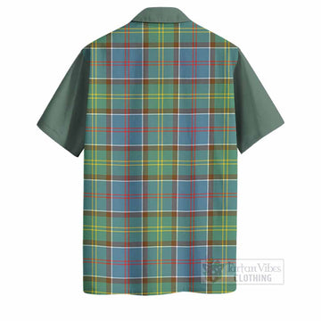 Colville Tartan Accent Hawaiian Shirt with Family Crest