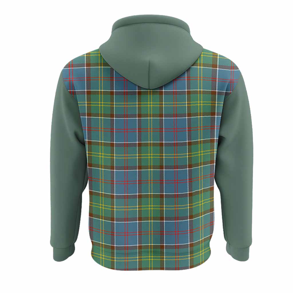 Colville Tartan Accent Hoodie with Family Crest