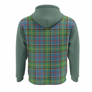Colville Tartan Accent Hoodie with Family Crest