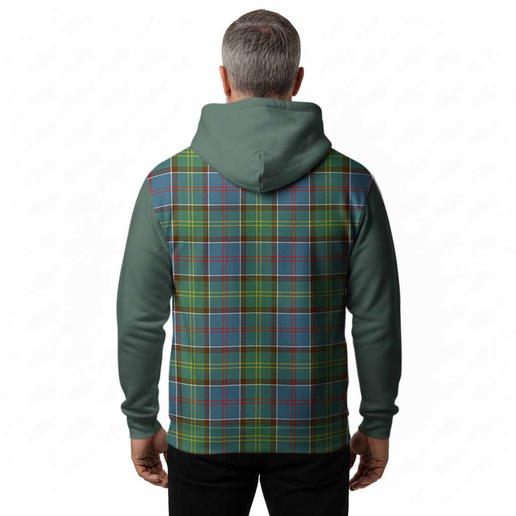 Colville Tartan Accent Hoodie with Family Crest