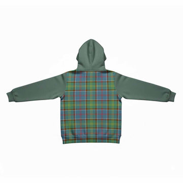 Colville Tartan Accent Kid Hoodie with Family Crest