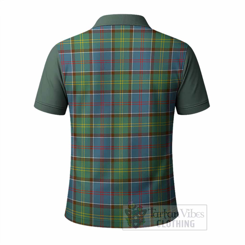 Colville Tartan Accent Polo Shirt with Family Crest