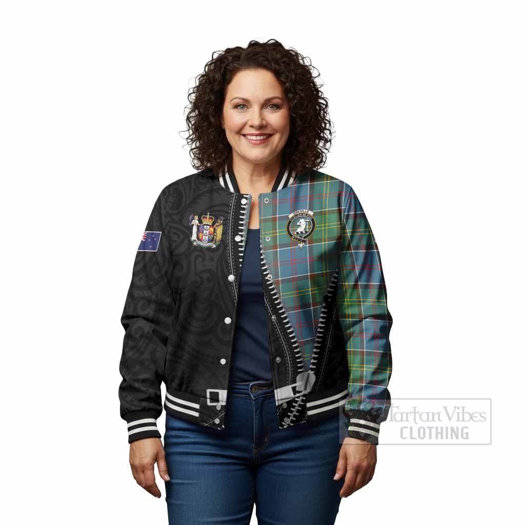 Colville Tartan Baseball Jacket New Zealand Pattern Unique Zipper Stylized