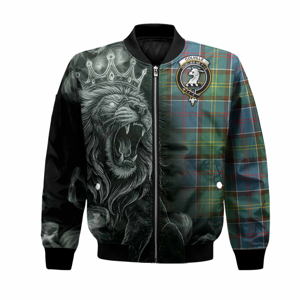 Colville Tartan Bomber Jacket Roaring Lion Heritage