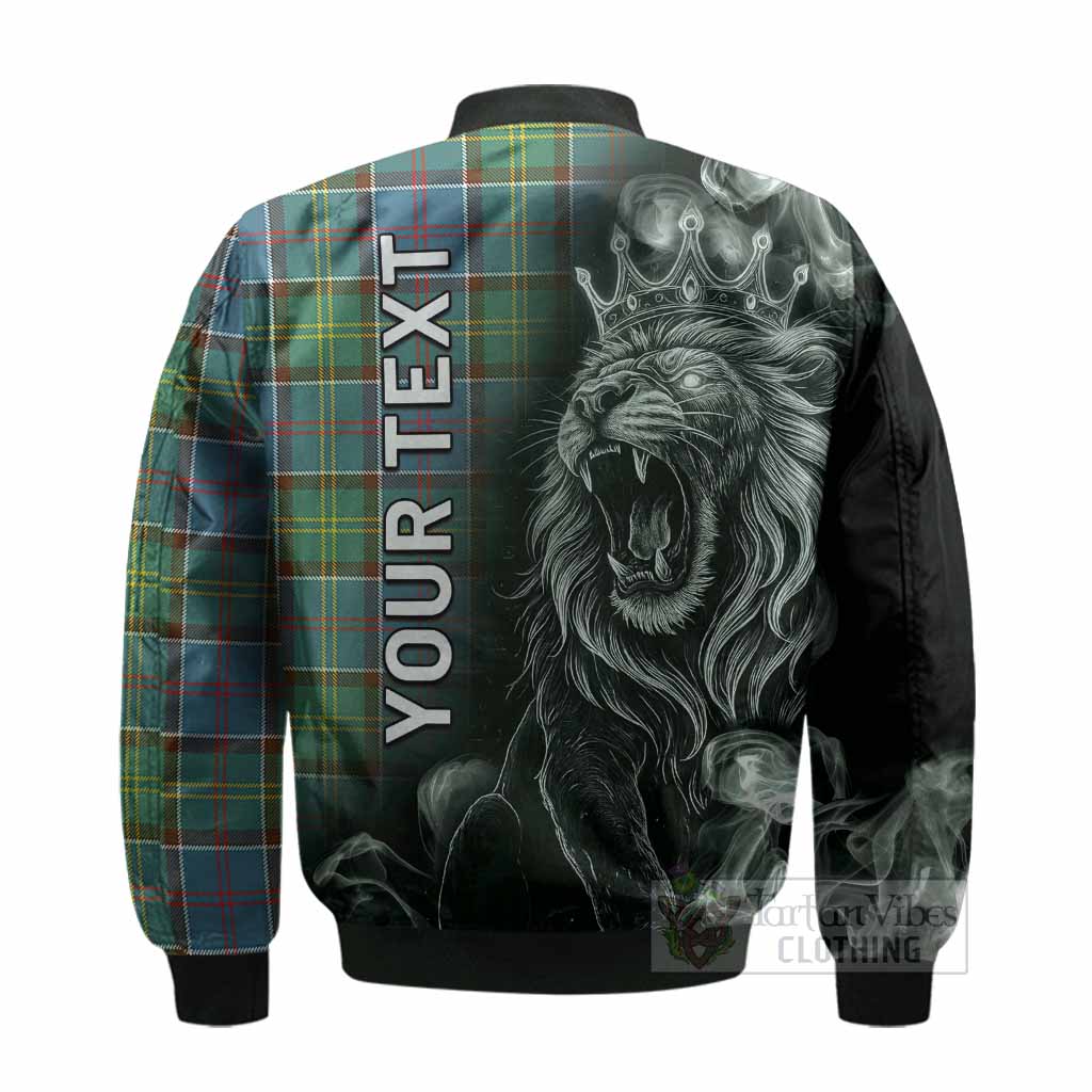 Colville Tartan Bomber Jacket Roaring Lion Heritage