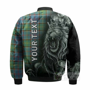 Colville Tartan Bomber Jacket Roaring Lion Heritage