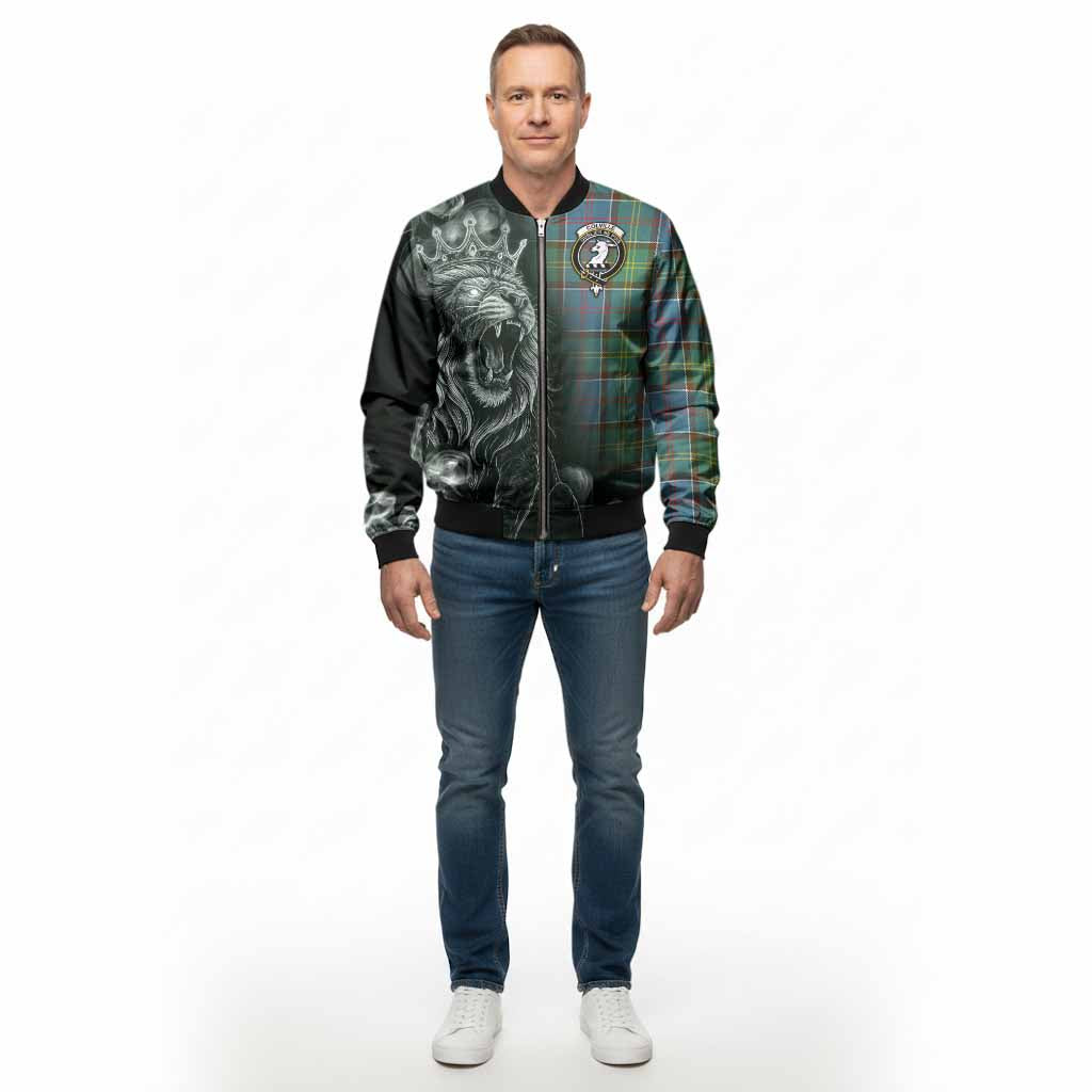 Colville Tartan Bomber Jacket Roaring Lion Heritage