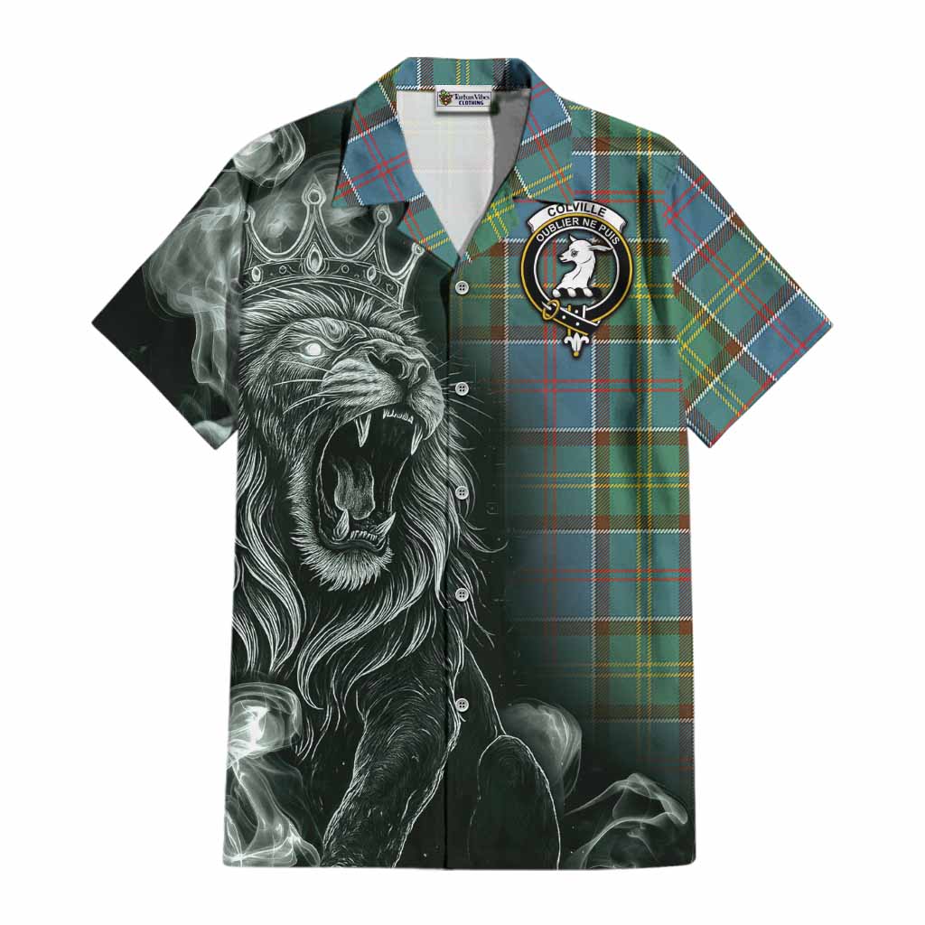 Colville Tartan Cotton Hawaiian Shirt Roaring Lion Heritage