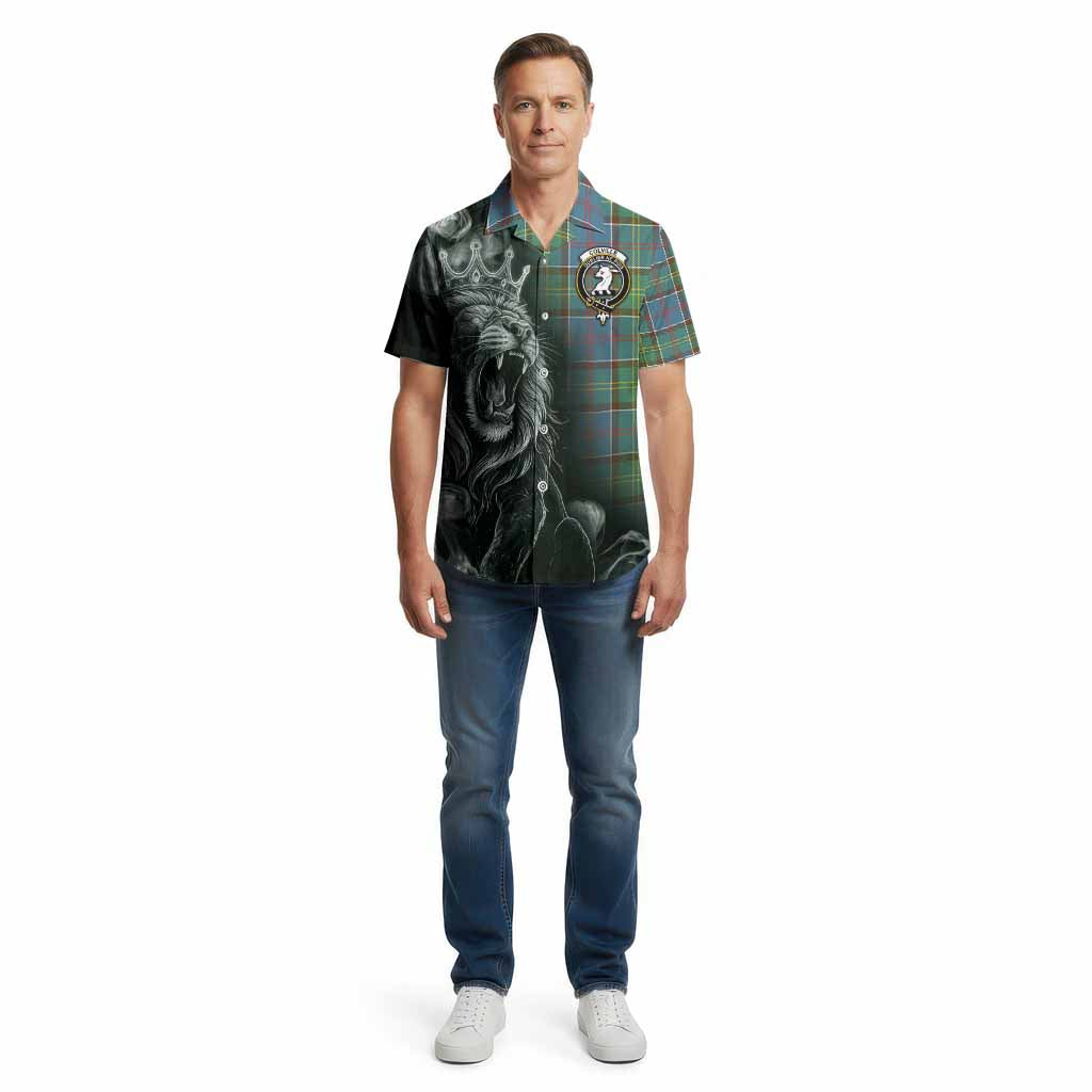 Colville Tartan Cotton Hawaiian Shirt Roaring Lion Heritage