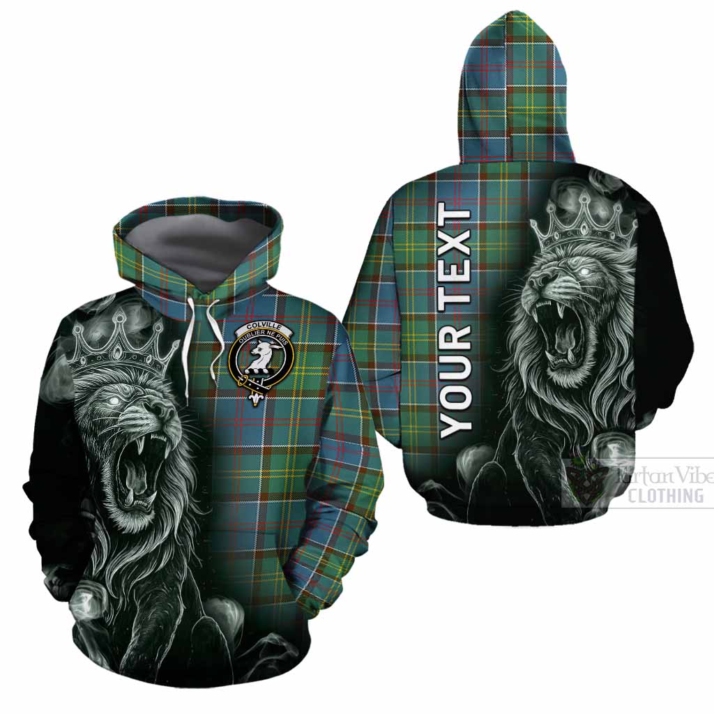 Colville Tartan Cotton Hoodie Roaring Lion Heritage