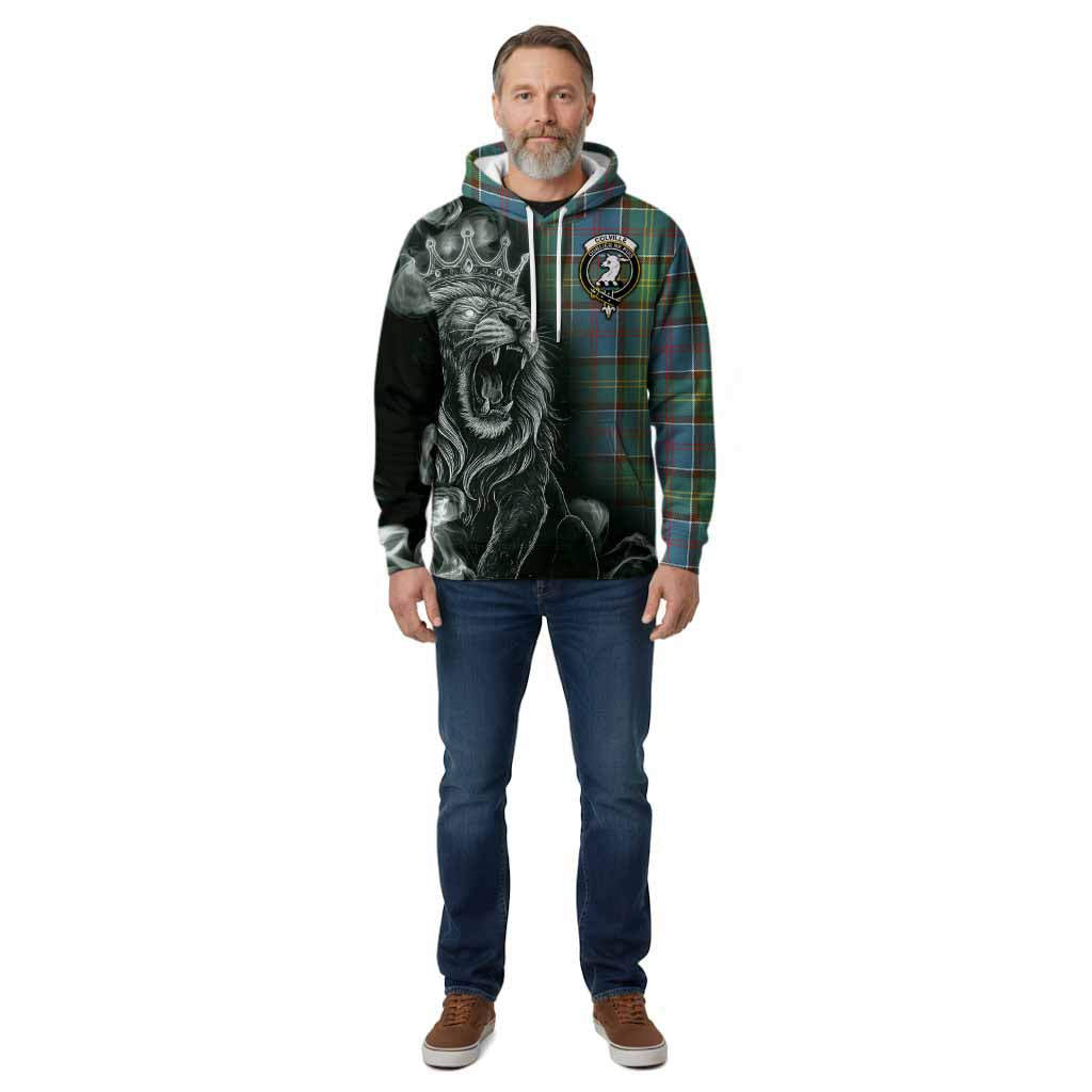 Colville Tartan Cotton Hoodie Roaring Lion Heritage