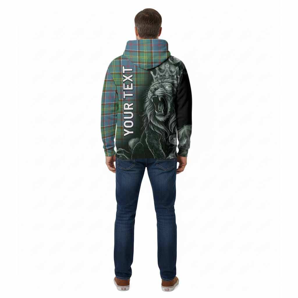 Colville Tartan Cotton Hoodie Roaring Lion Heritage