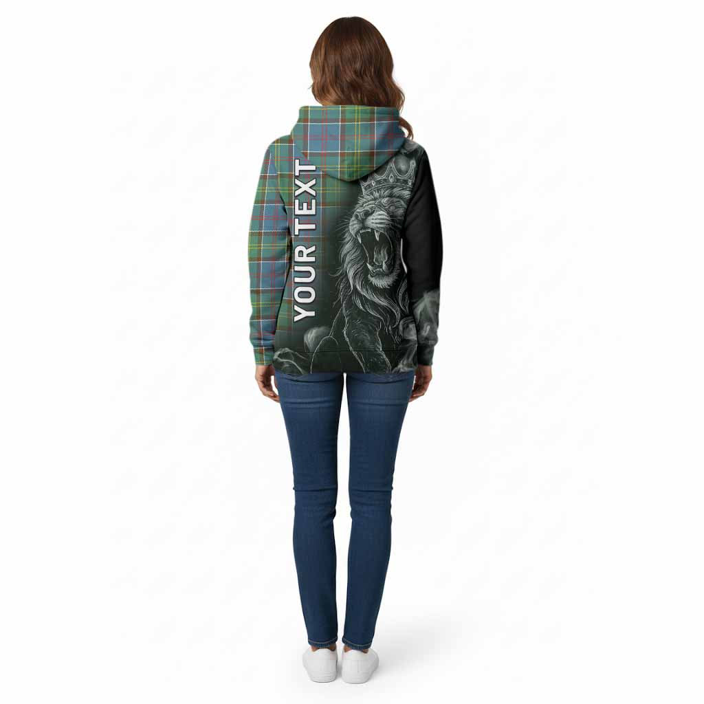 Colville Tartan Cotton Hoodie Roaring Lion Heritage