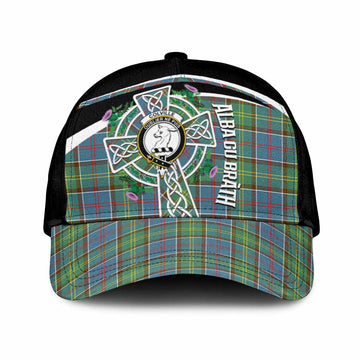 Colville Tartan Crest Classic Cap Scottish Thistle Celtic Cross Alba Gu Brath