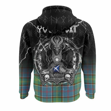 Colville Tartan Crest Hoodie Celtic Odin's Raven Legacy