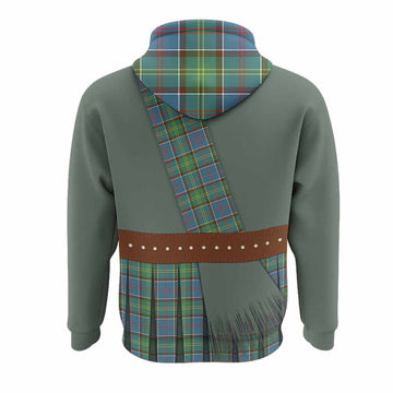 Colville Tartan Crest Hoodie Kilt Costume Style