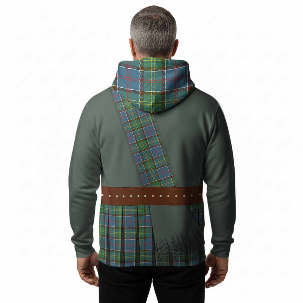 Colville Tartan Crest Hoodie Kilt Costume Style
