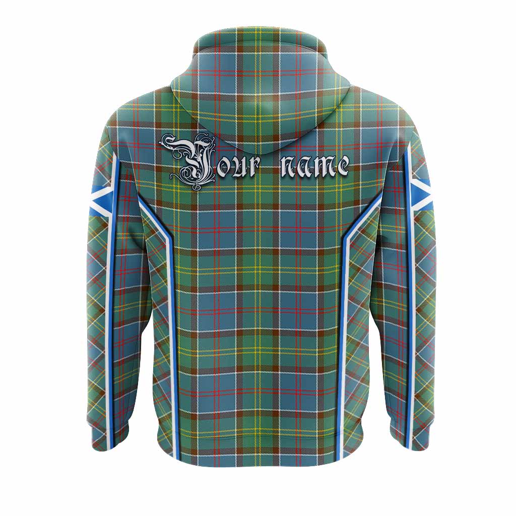Colville Tartan Crest Hoodie Scotland Coat of Arm Flag Style - Tartan Vibes Clothing