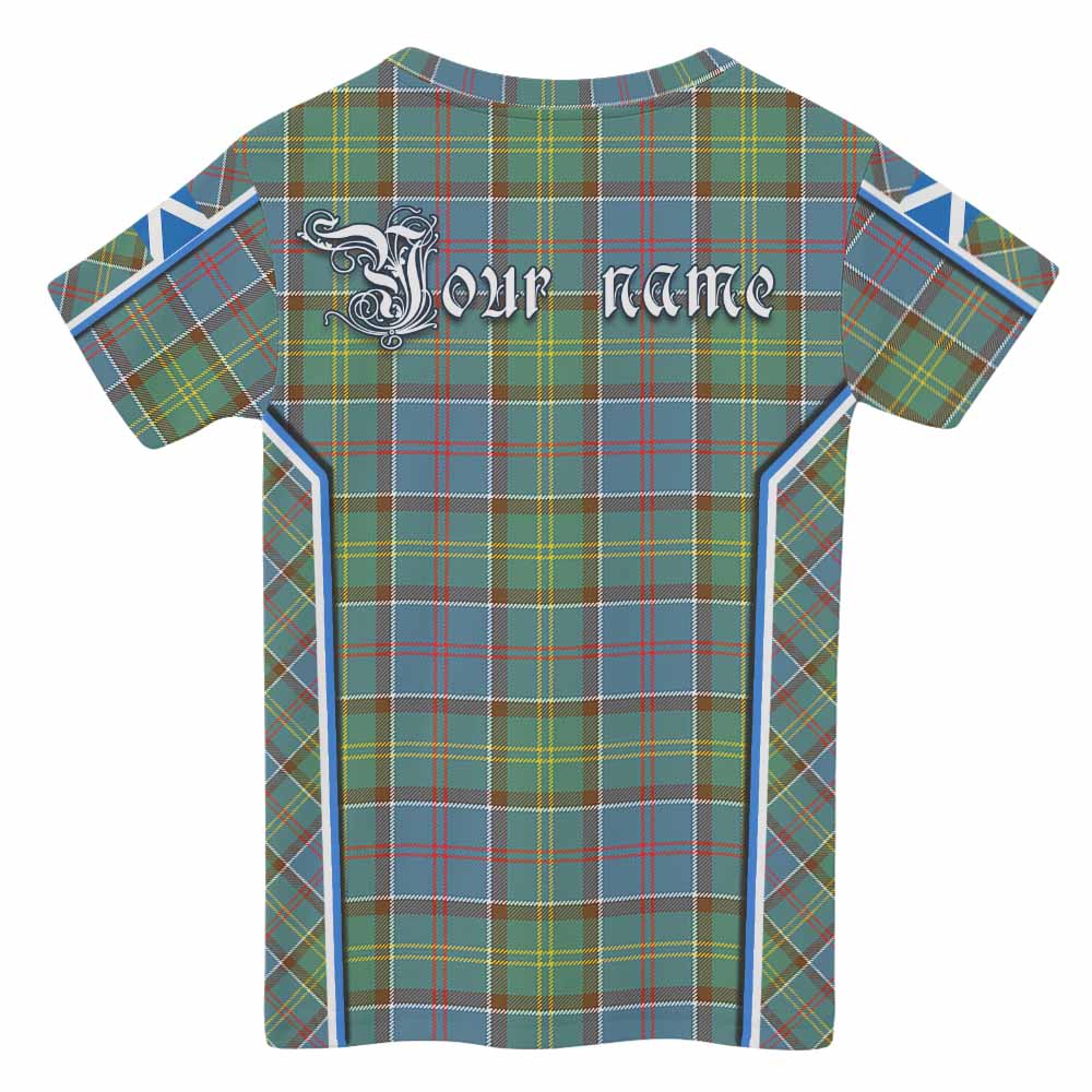 Colville Tartan Crest Kid T-shirt Scotland Coat of Arm Flag Style - Tartan Vibes Clothing