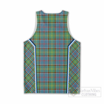 Colville Tartan Crest Men Tank Top Scotland Coat of Arm Flag Style