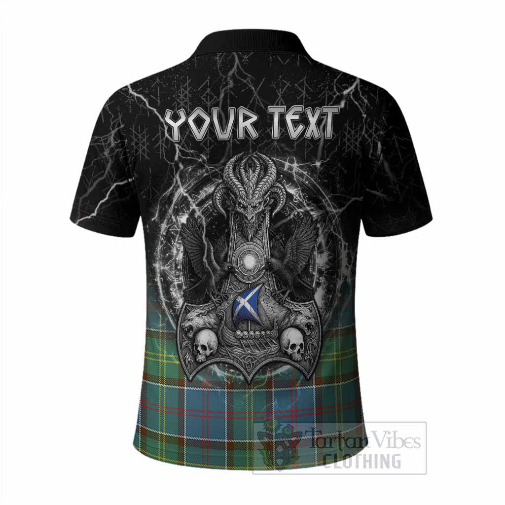 Colville Tartan Crest Polo Shirt Celtic Odin's Raven Legacy