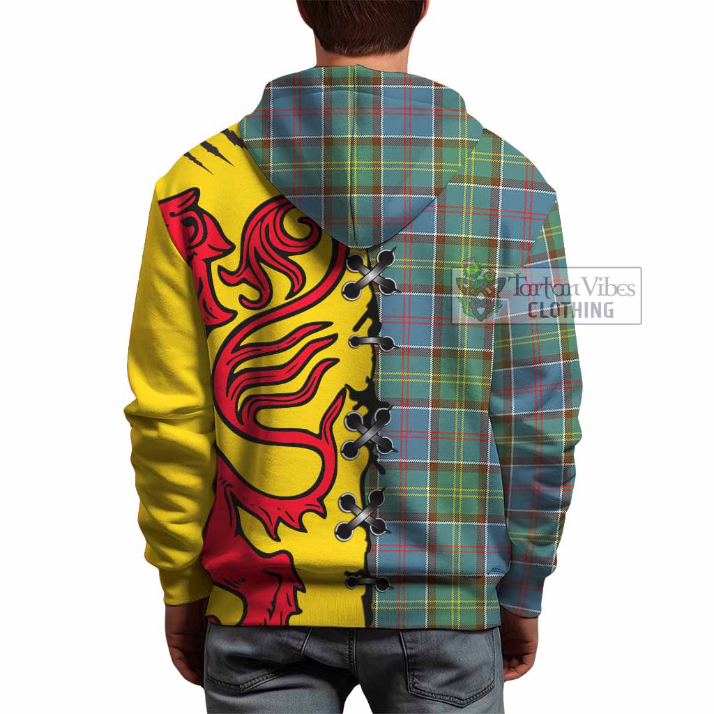 Colville Tartan Family Crest Hoodie Lion Rampant Honor - Tartan Vibes Clothing