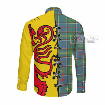 Colville Tartan Family Crest Long Sleeve Button Shirts Lion Rampant Honor