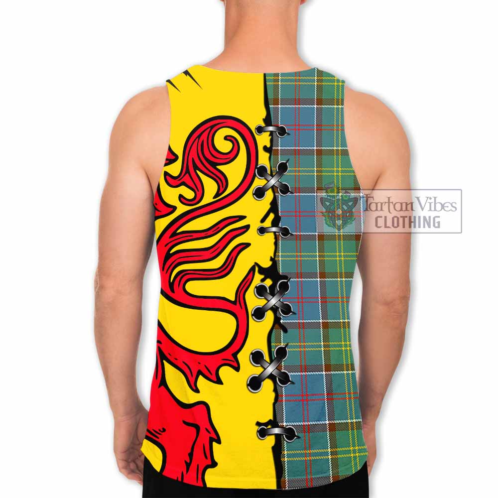 Colville Tartan Family Crest Men Tank Top Lion Rampant Honor - Tartan Vibes Clothing