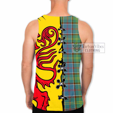 Colville Tartan Family Crest Men Tank Top Lion Rampant Honor