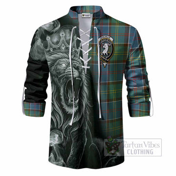 Colville Tartan Ghillie Shirt Roaring Lion Heritage