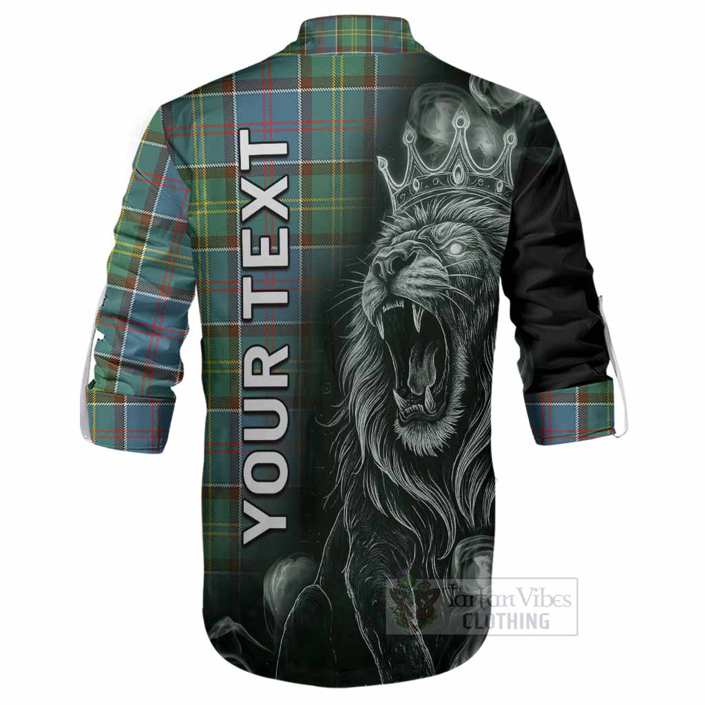 Colville Tartan Ghillie Shirt Roaring Lion Heritage
