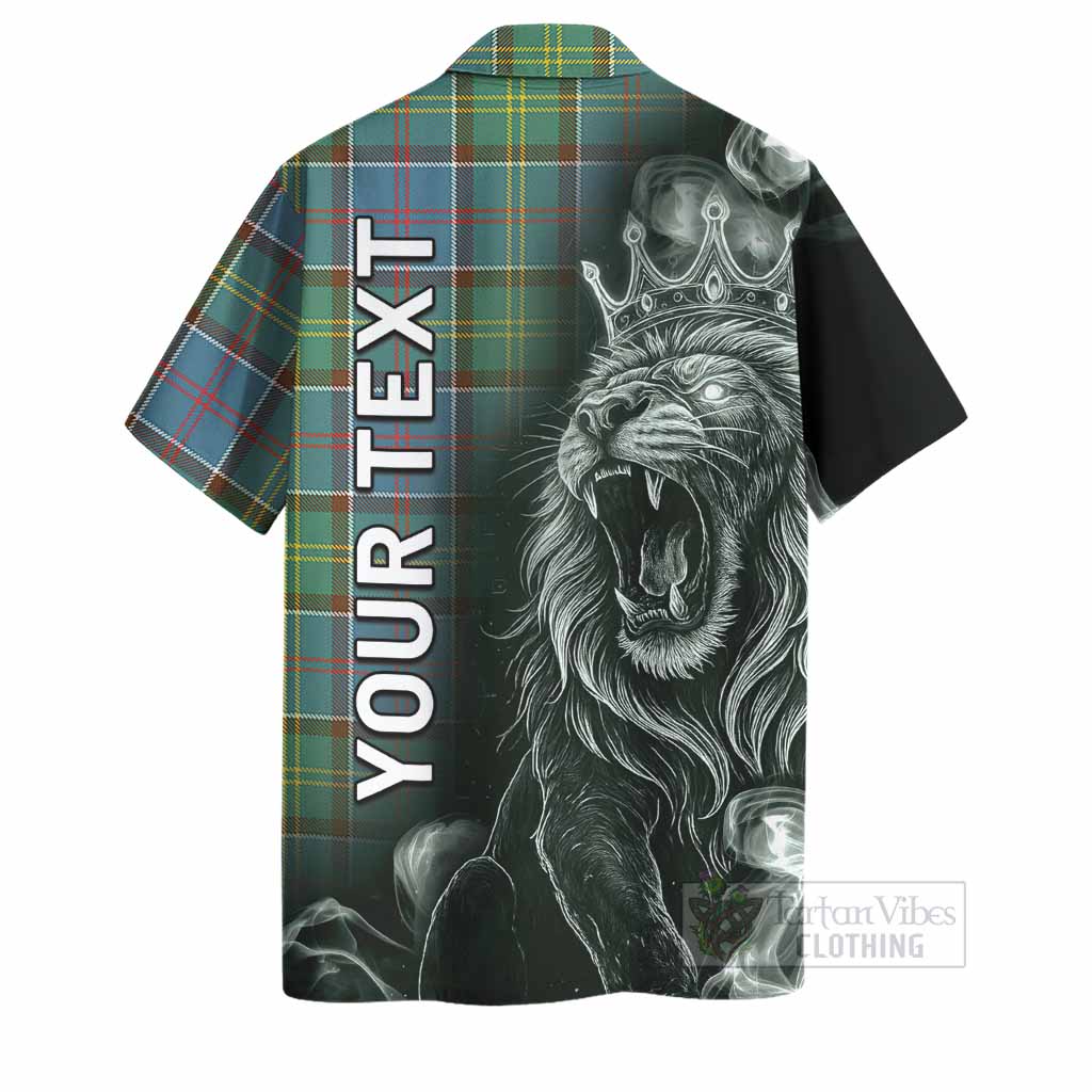 Colville Tartan Hawaiian Shirt Roaring Lion Heritage