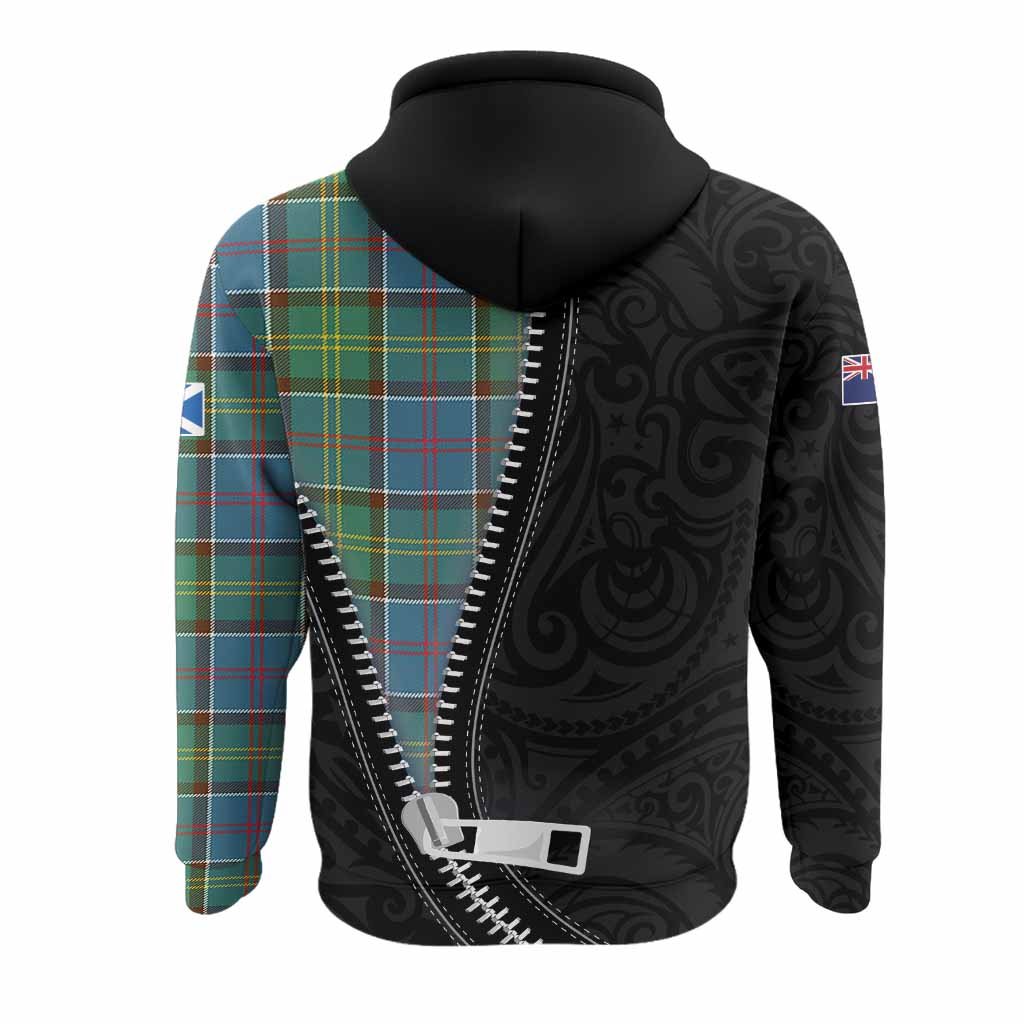Colville Tartan Hoodie New Zealand Pattern Unique Zipper Stylized