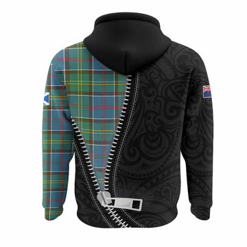 Colville Tartan Hoodie New Zealand Pattern Unique Zipper Stylized