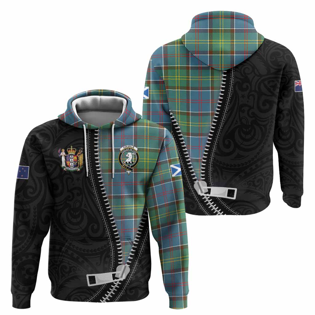 Colville Tartan Hoodie New Zealand Pattern Unique Zipper Stylized