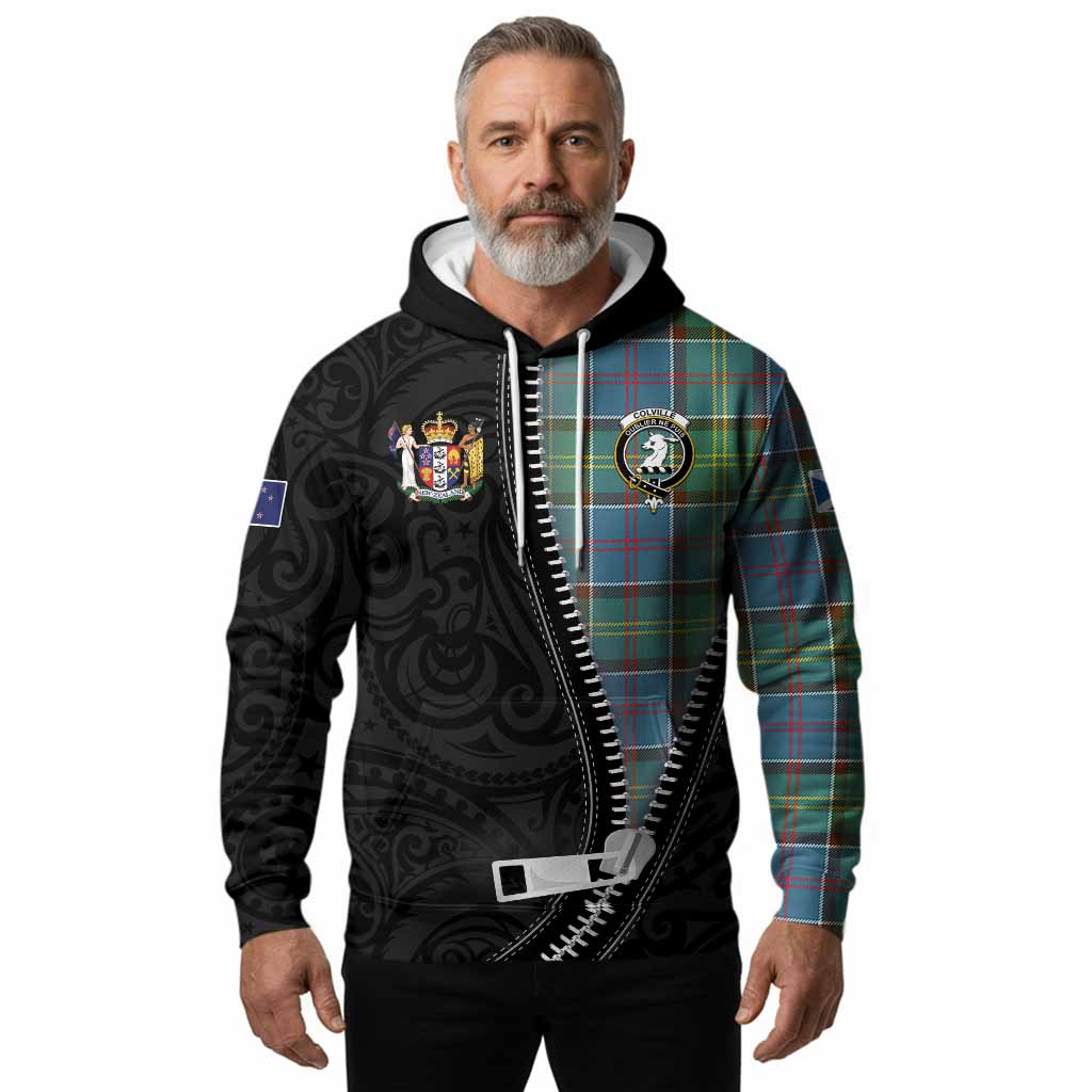 Colville Tartan Hoodie New Zealand Pattern Unique Zipper Stylized