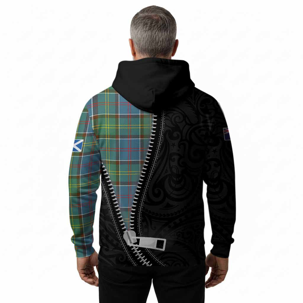 Colville Tartan Hoodie New Zealand Pattern Unique Zipper Stylized