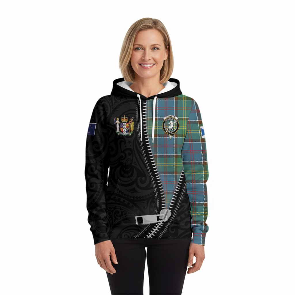 Colville Tartan Hoodie New Zealand Pattern Unique Zipper Stylized