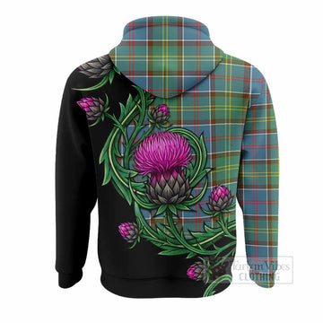 Colville Tartan Hoodie Resilient Scottish Thistle