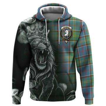 Colville Tartan Hoodie Roaring Lion Heritage