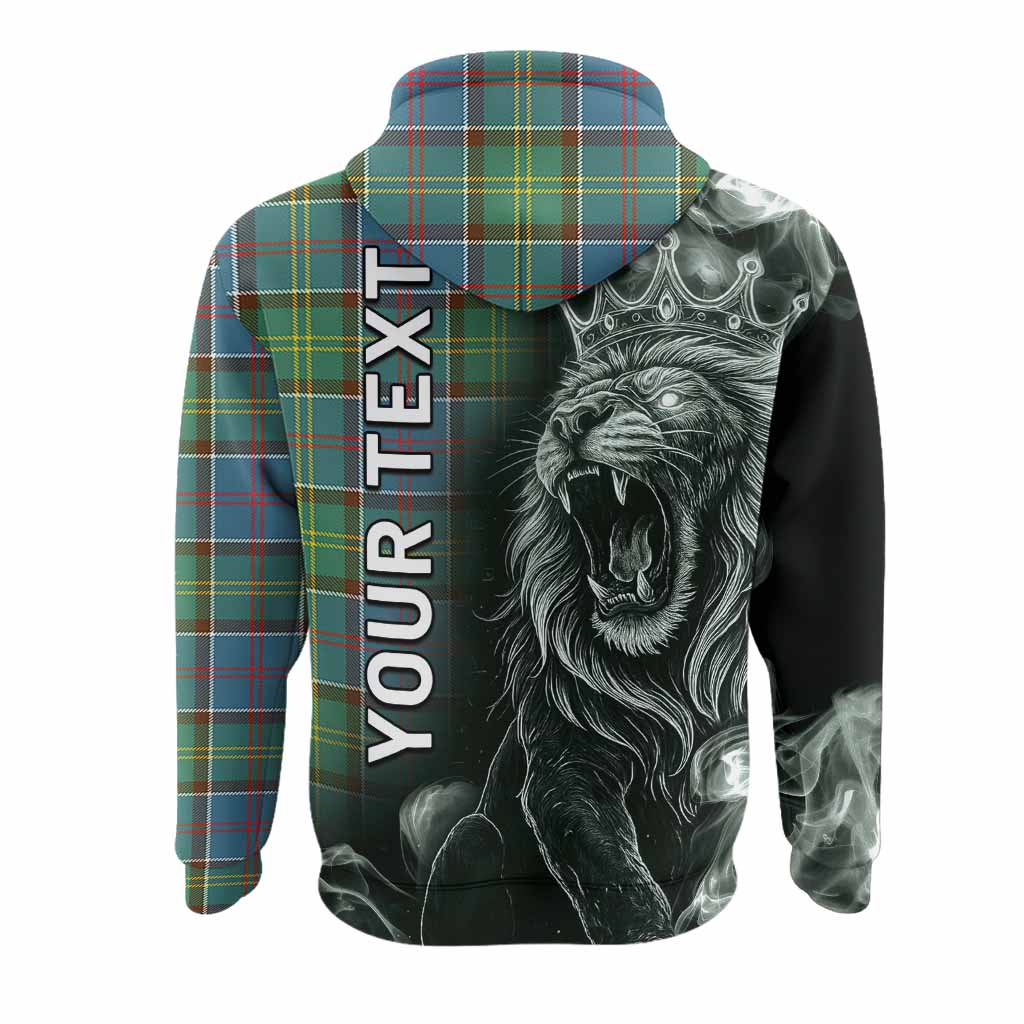 Colville Tartan Hoodie Roaring Lion Heritage